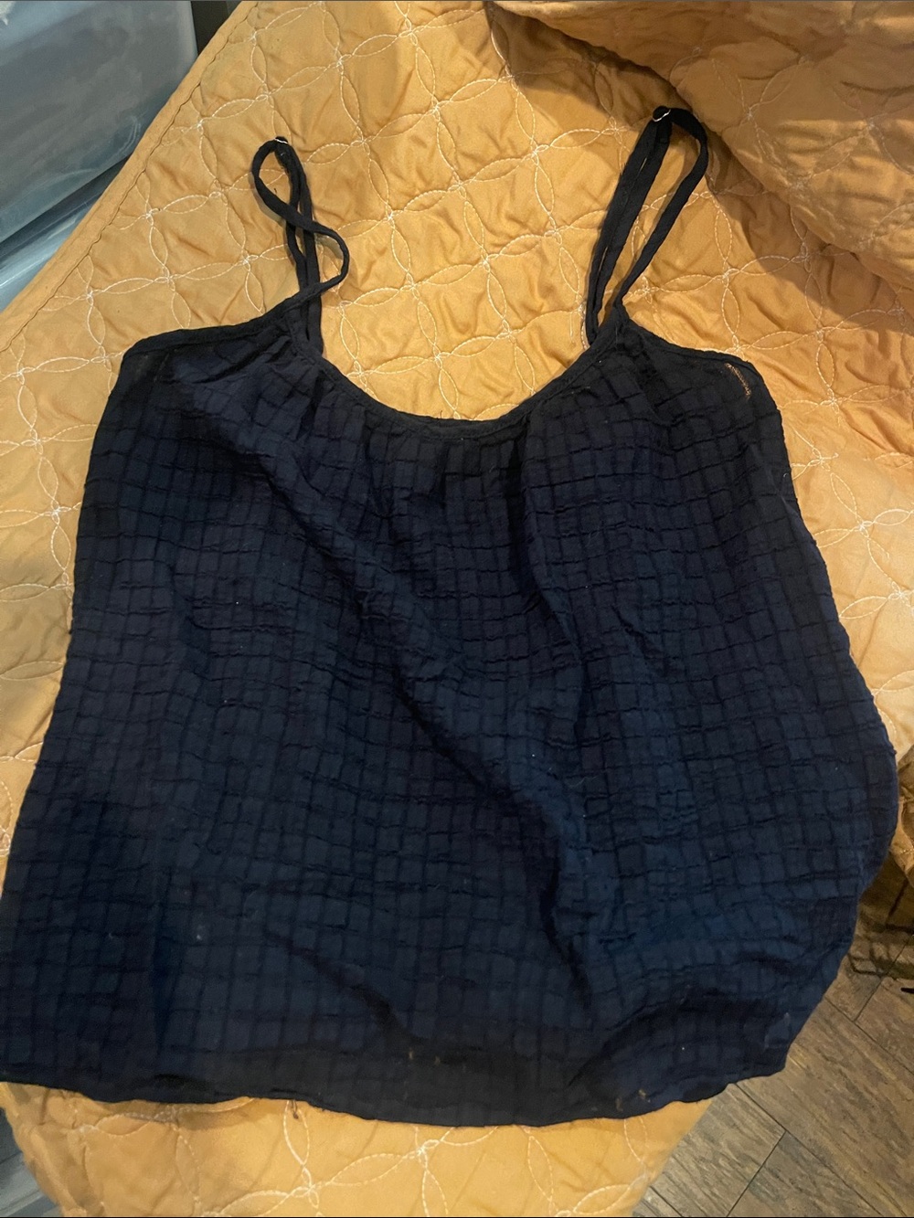 Black cotton tank